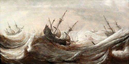 sailing ships in a breeze